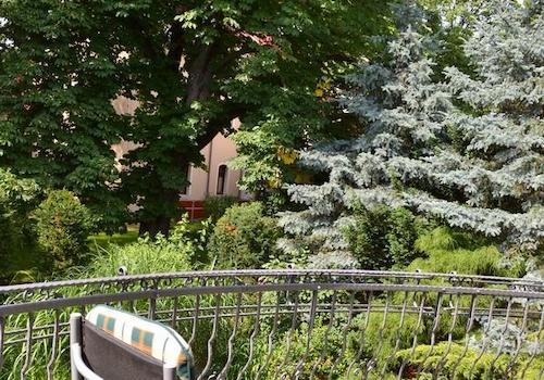 Blick vom Balkon