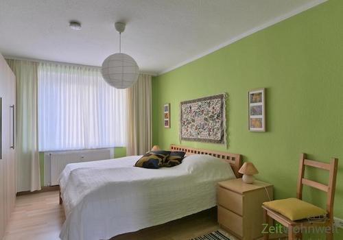 Blick ins Schlafzimmer