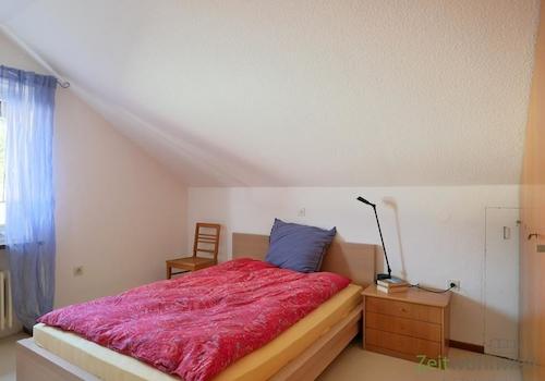 Blick ins Schlafzimmer