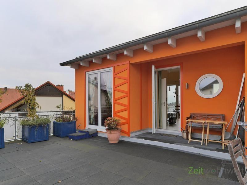 die hintere Dachterrasse
