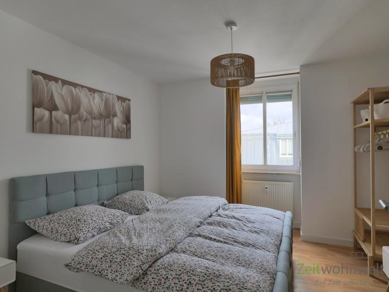Blick ins Schlafzimmer