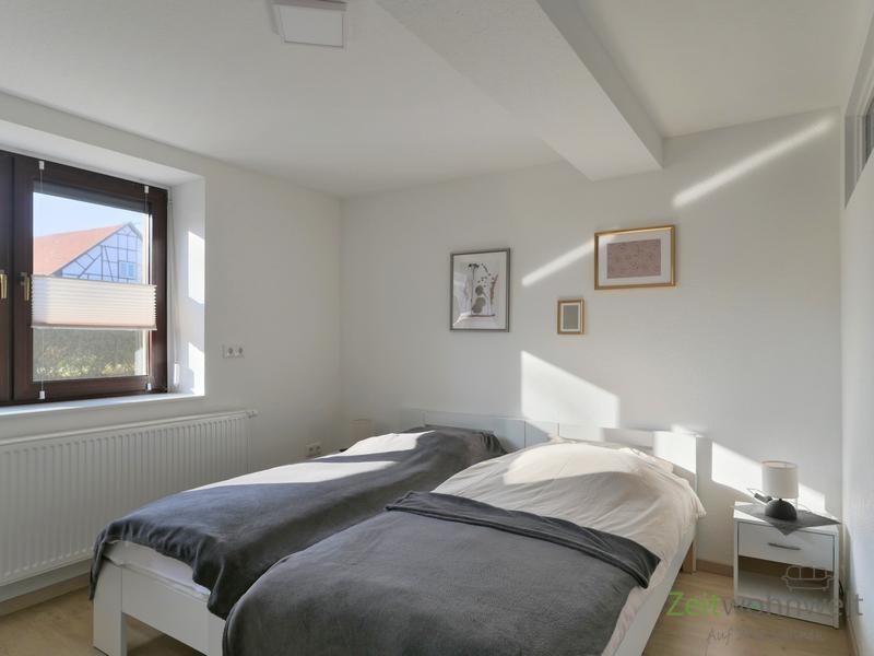 Blick ins Schlafzimmer