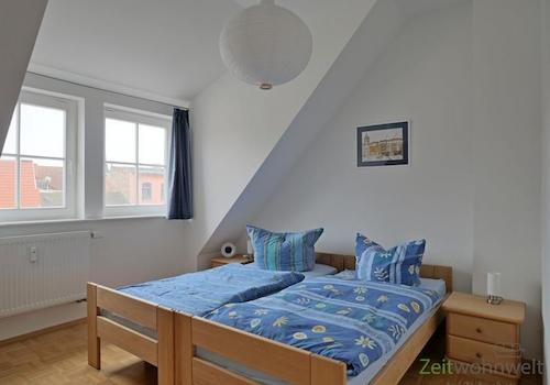 Blick ins Schlafzimmer