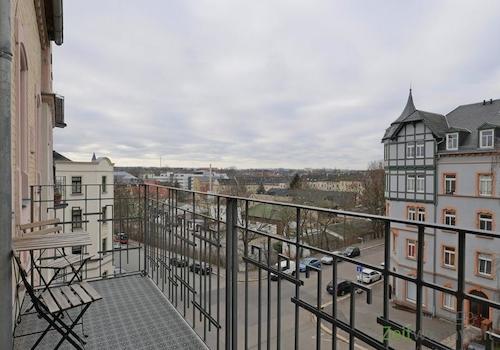 Balkonausblick im Februar