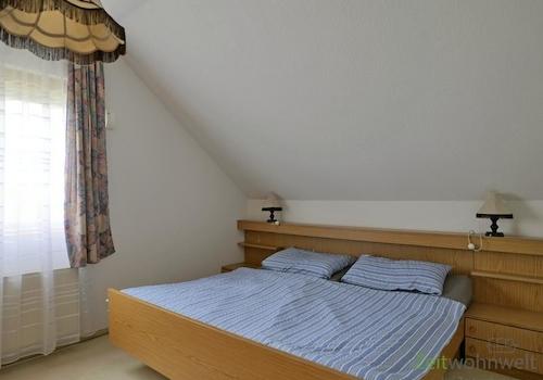 Blick ins Schlafzimmer