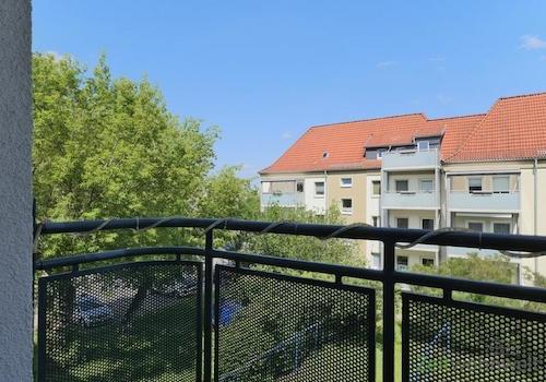 Blick vom Balkon