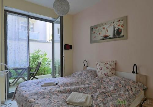 Blick ins Schlafzimmer