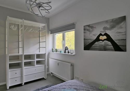 Blick ins Schlafzimmer