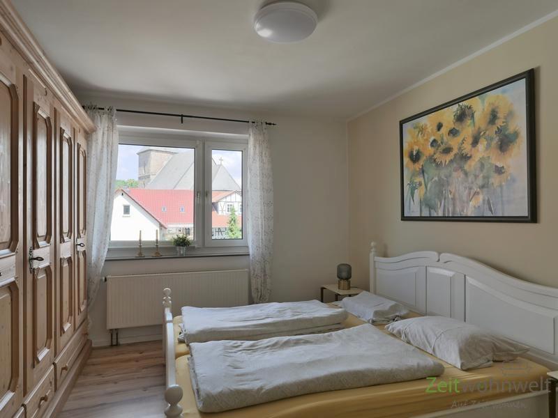Blick ins Schlafzimmer
