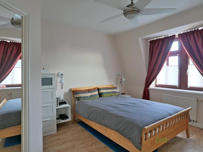 Blick ins Schlafzimmer