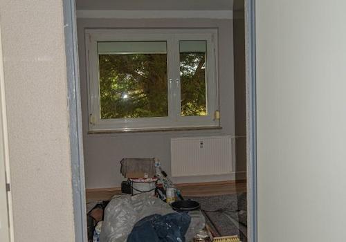 Schlafzimmer von der Stube aus.