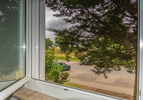 Ausblick vom Schlafzimmerfenster