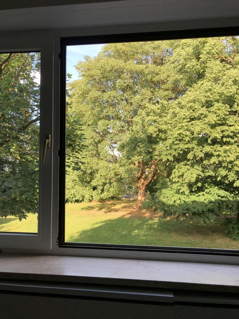 Blick aus dem Schlafzimmer