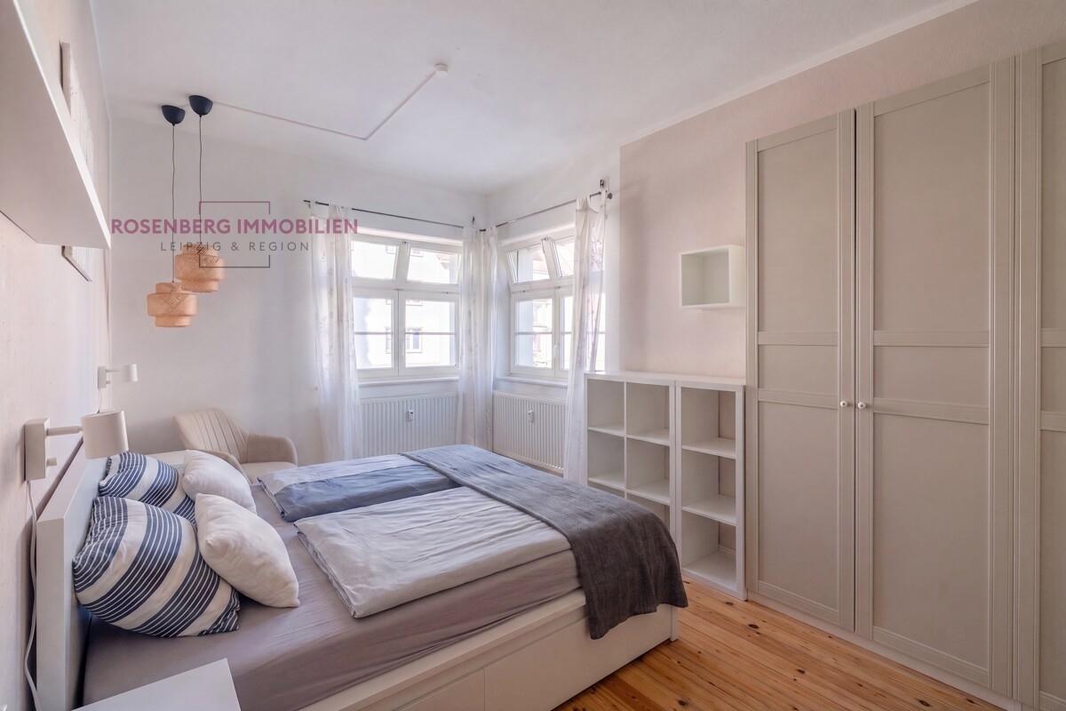 Immobilie in Leipzig zu verkaufen_4 Raumwohnung_Rosenberg Immobilien Leipzig_Schlafzimmer