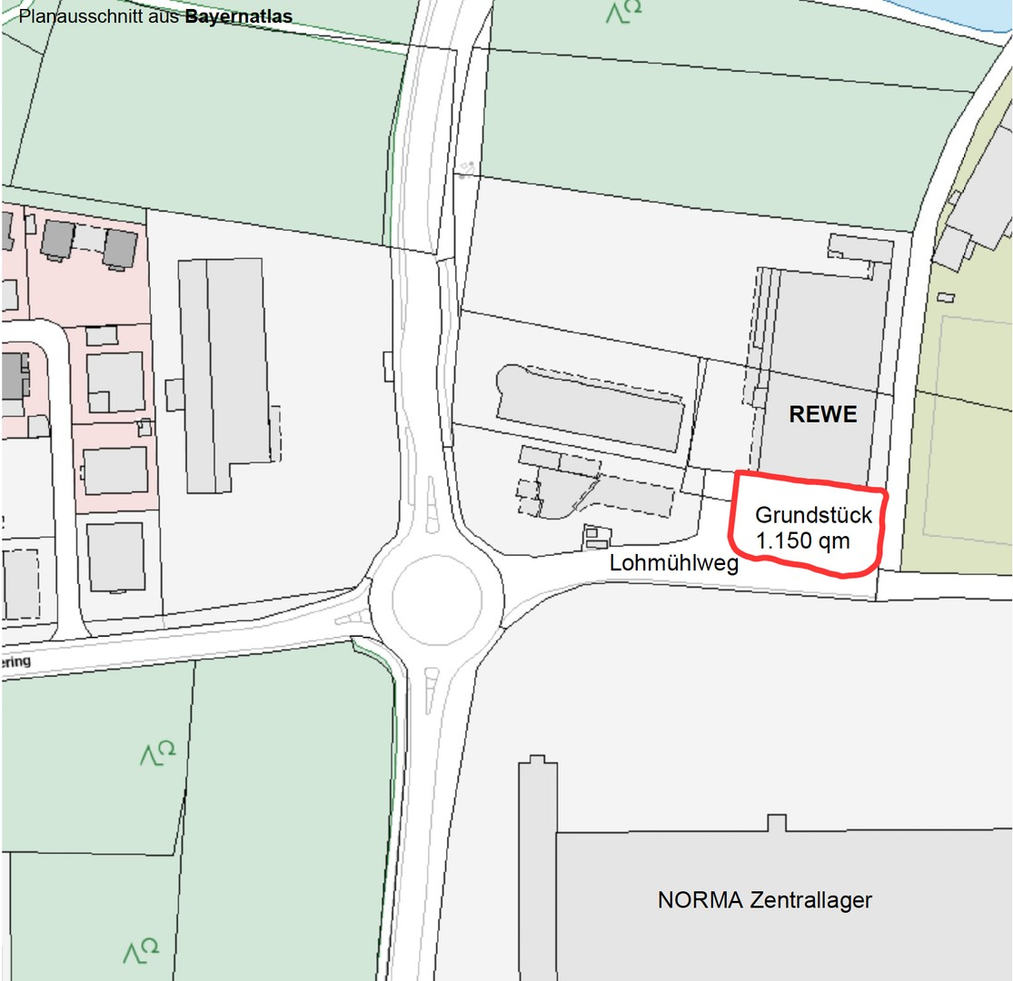 Lageplan Röttenbach 1150 qm