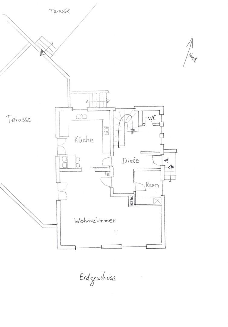 Skizze Grundriss EG