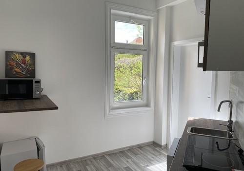 Küche Kühkschrank Mikrowelle..