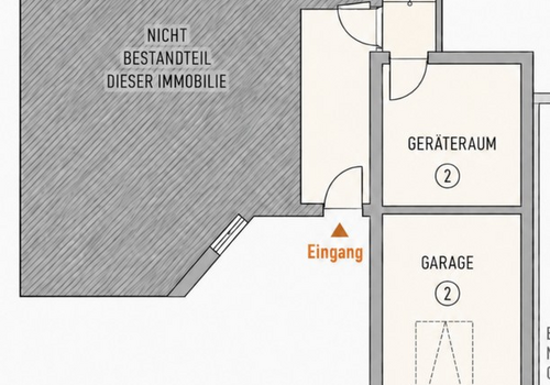 Eingang, Garage, Keller