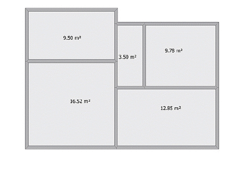 Grundriss Wohnung in EG