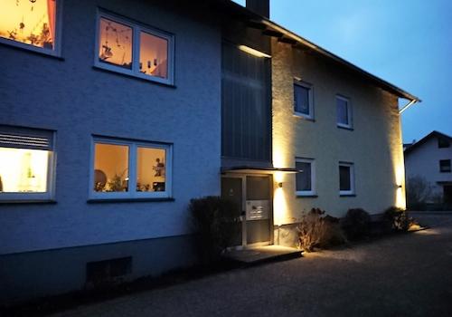 Hausansicht Nacht