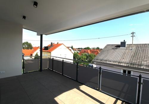 Südbalkon überdacht