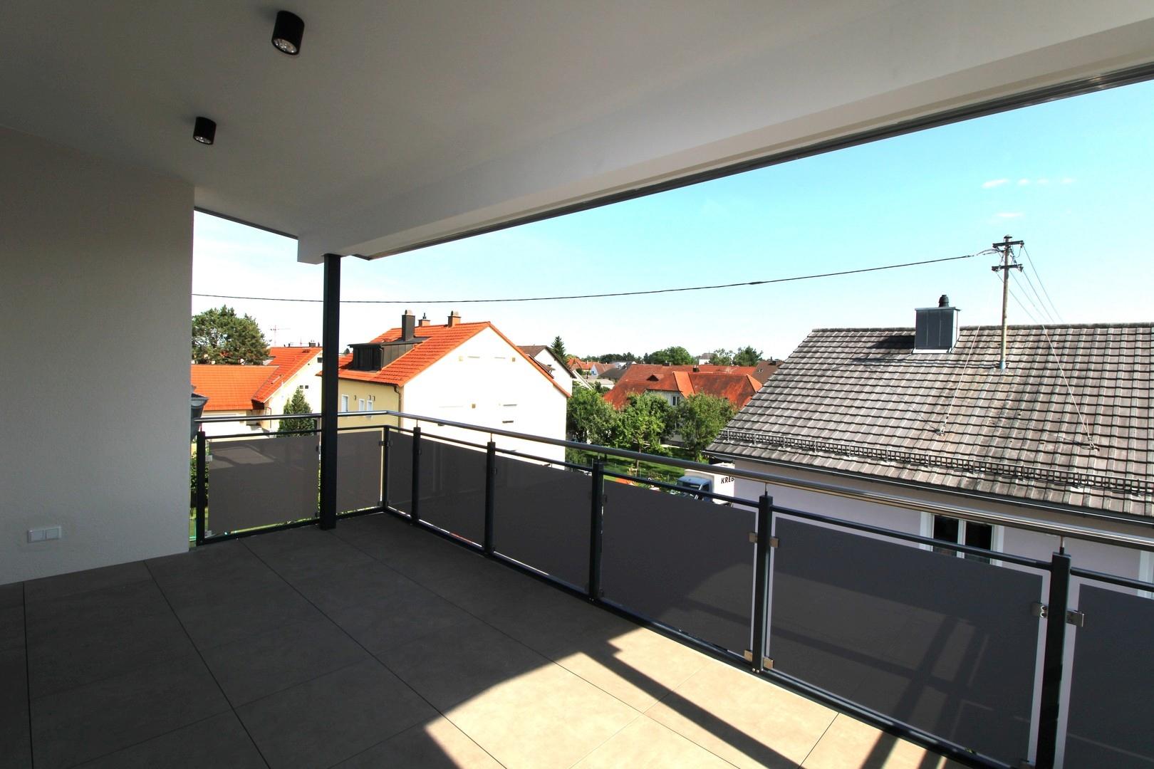 Südbalkon überdacht