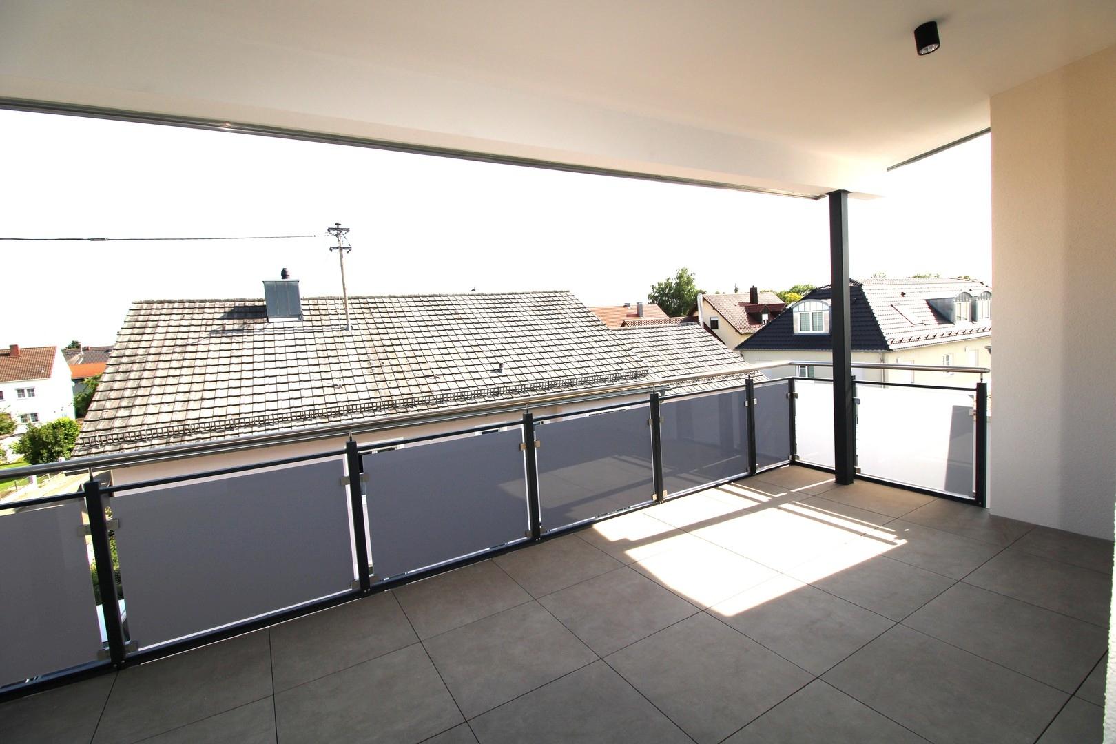 Südbalkon überdacht