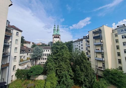 Blick Richtung Friedenskirche