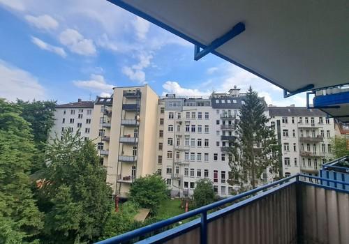 Blick vom Balkon