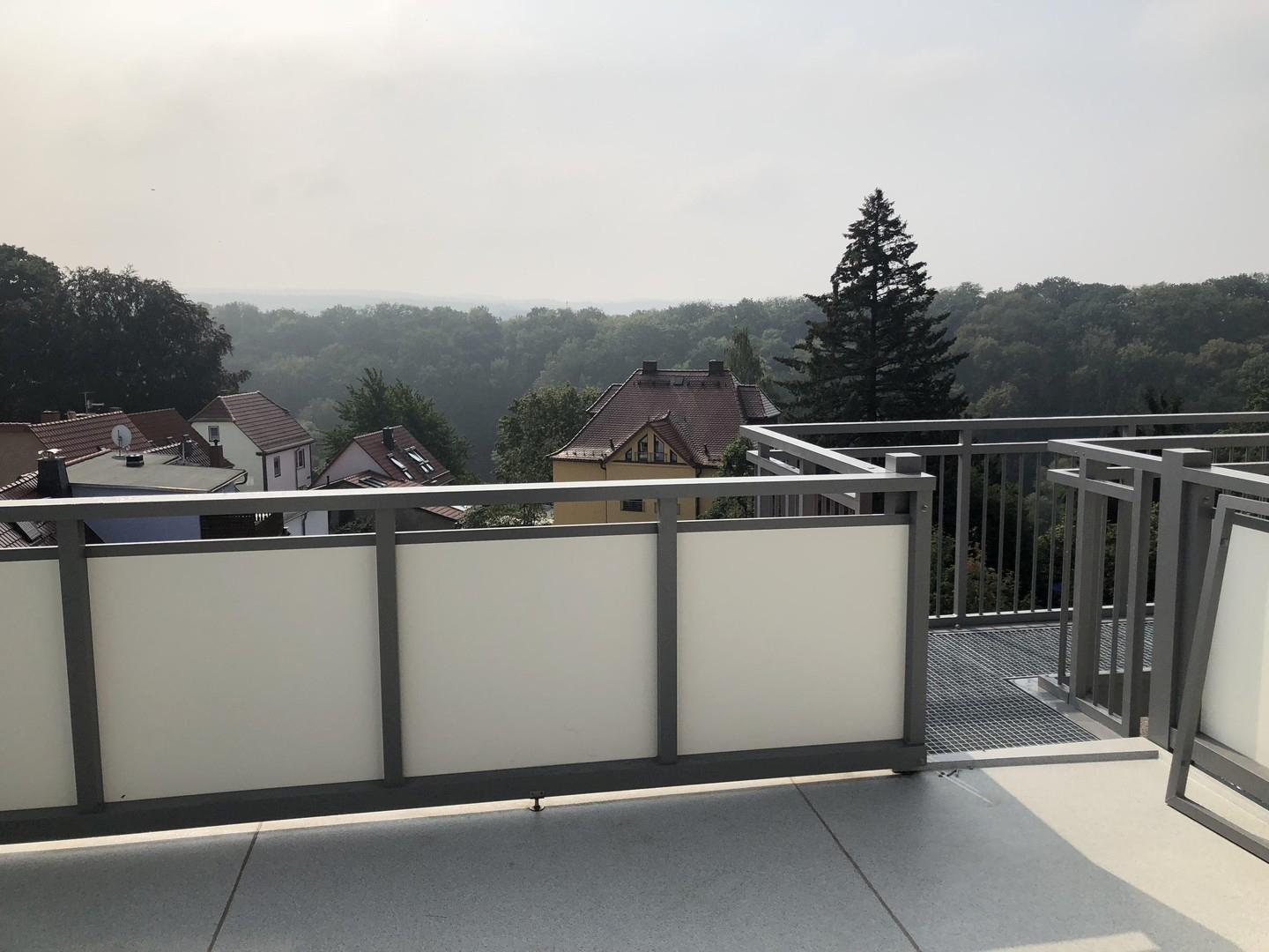 Aussicht vom Balkon