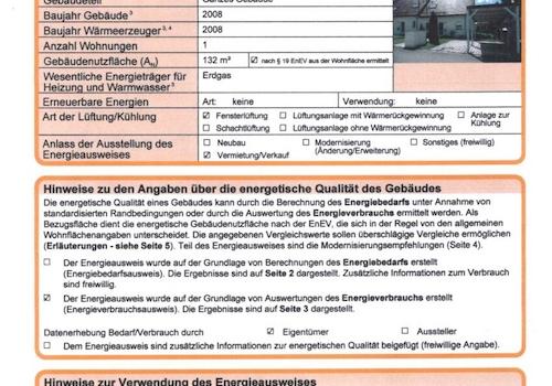 Energieausweis 2