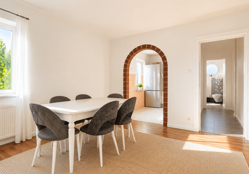 Wohnzimmer Blick Küche