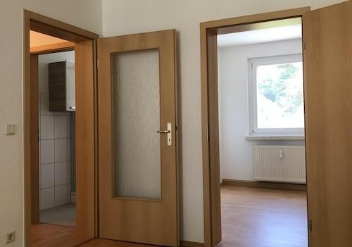 Blick Wz.-/Essz.,Schlafz.,Bad