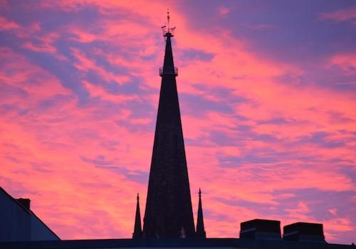 Blick vom Balkon