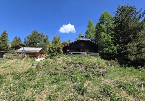 Berghütte und Sauna