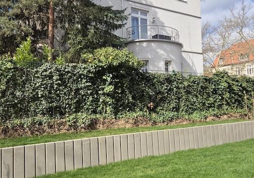 Garten bis Steinkante