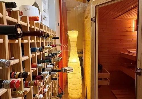 Weinkeller mit Sauna