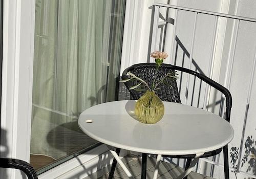 Balkon vor Schlafzimmer