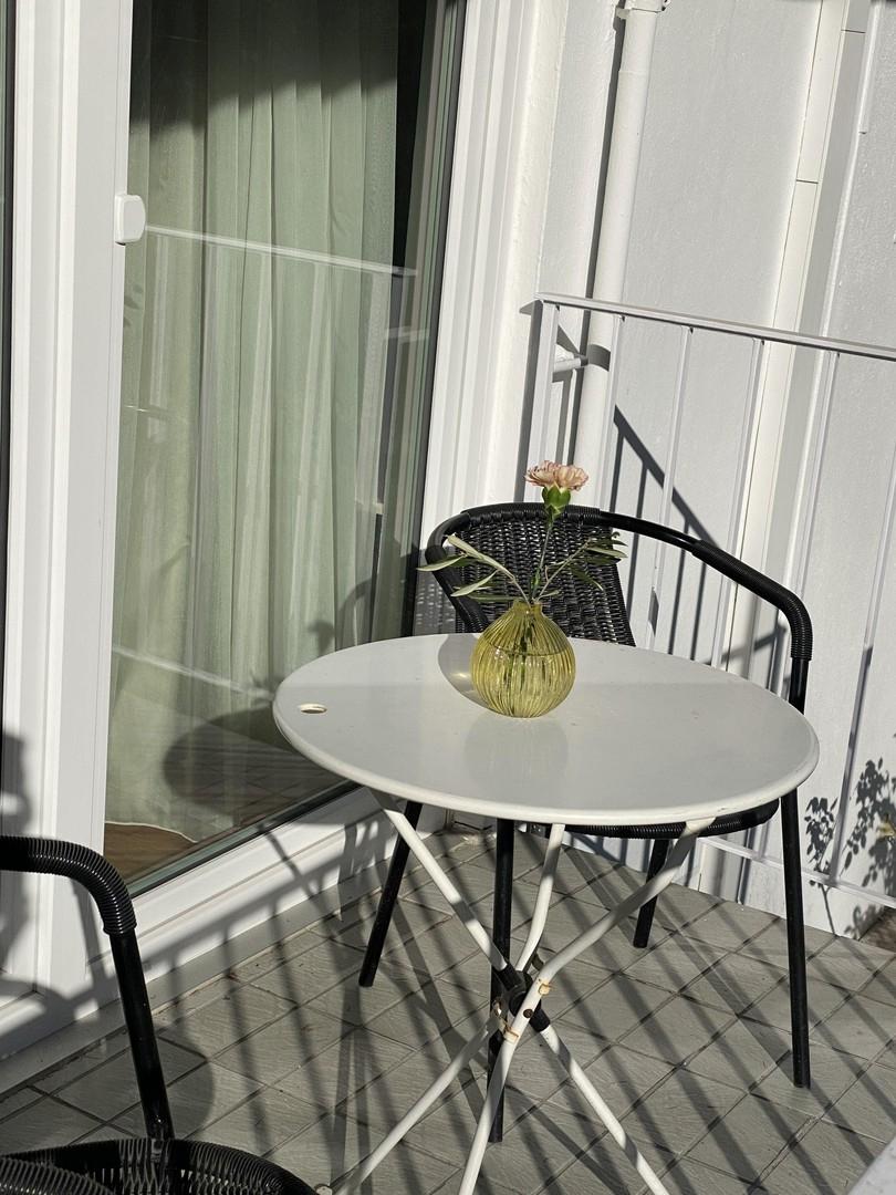 Balkon vor Schlafzimmer