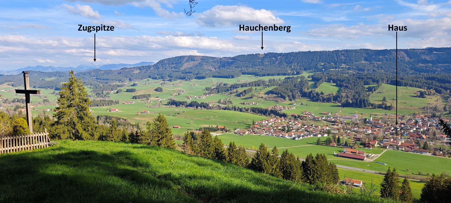 Blick auf Weitnau vom Sonneck