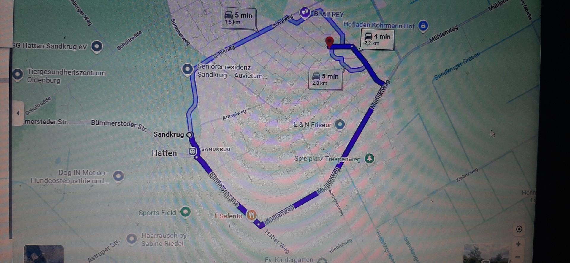 Bahnhof in 2 km (4 Min.)