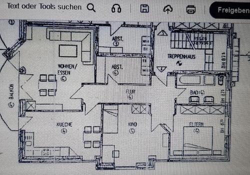 Grundriss- Wohnung 4
