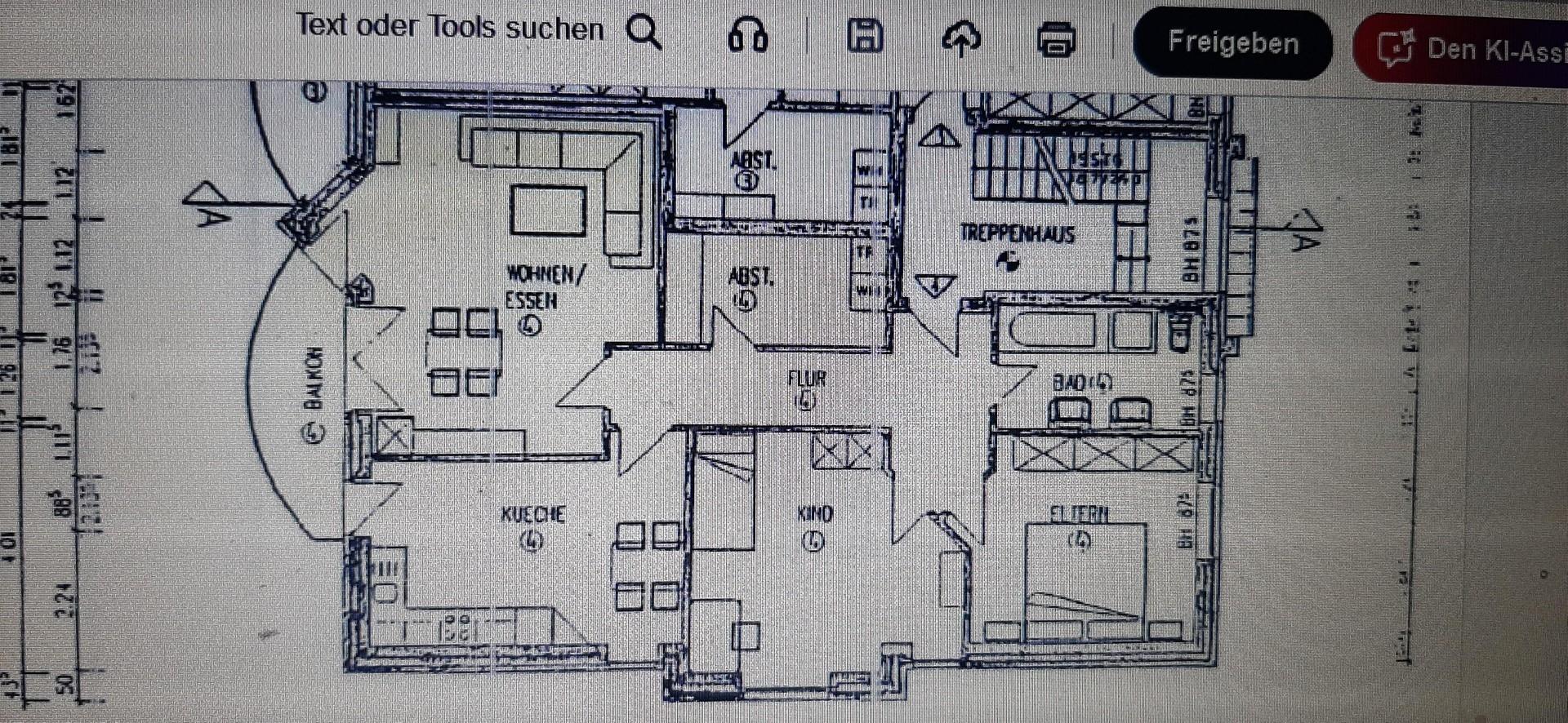 Grundriss- Wohnung 4