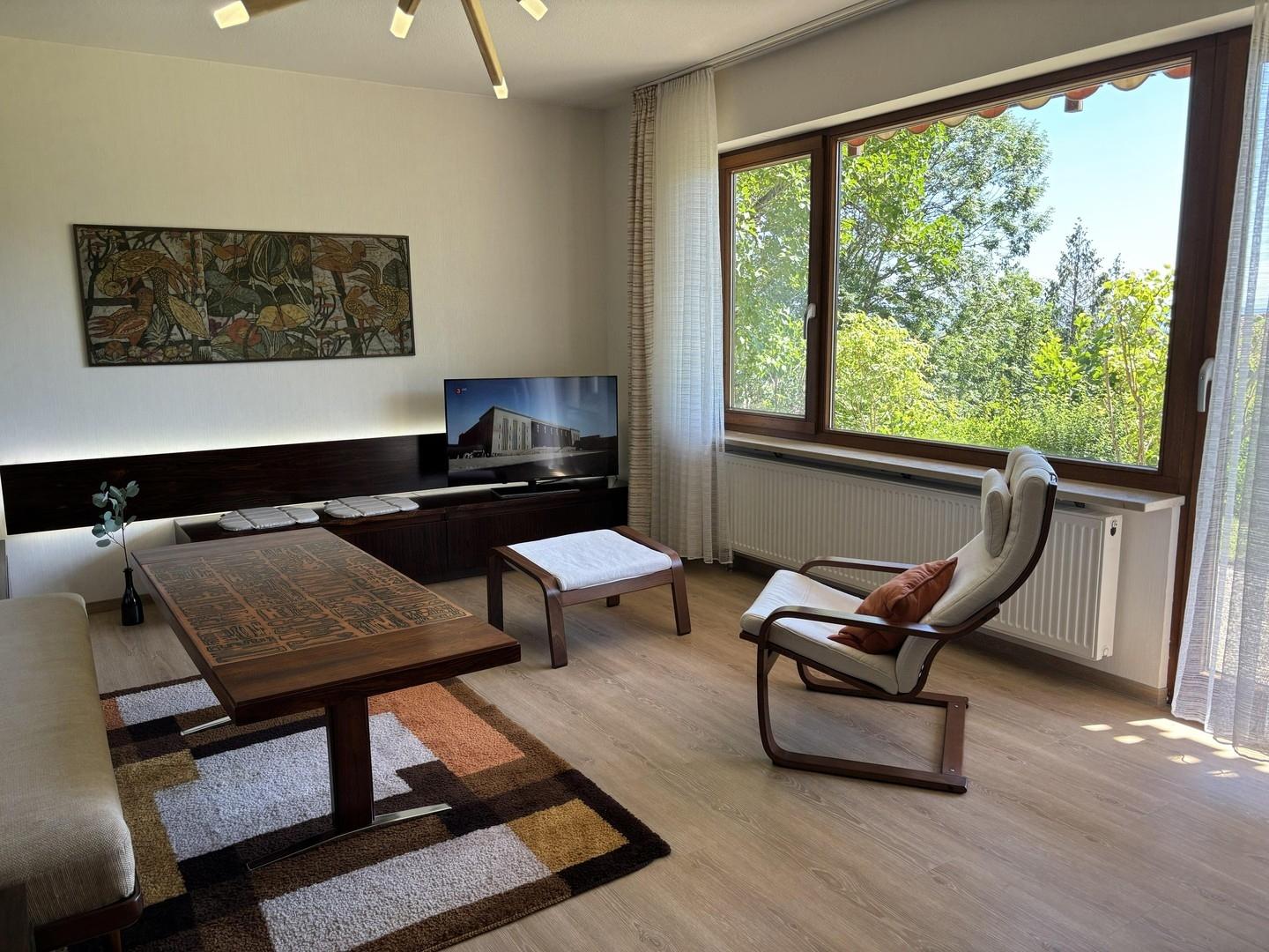 Das helle Wohnzimmer