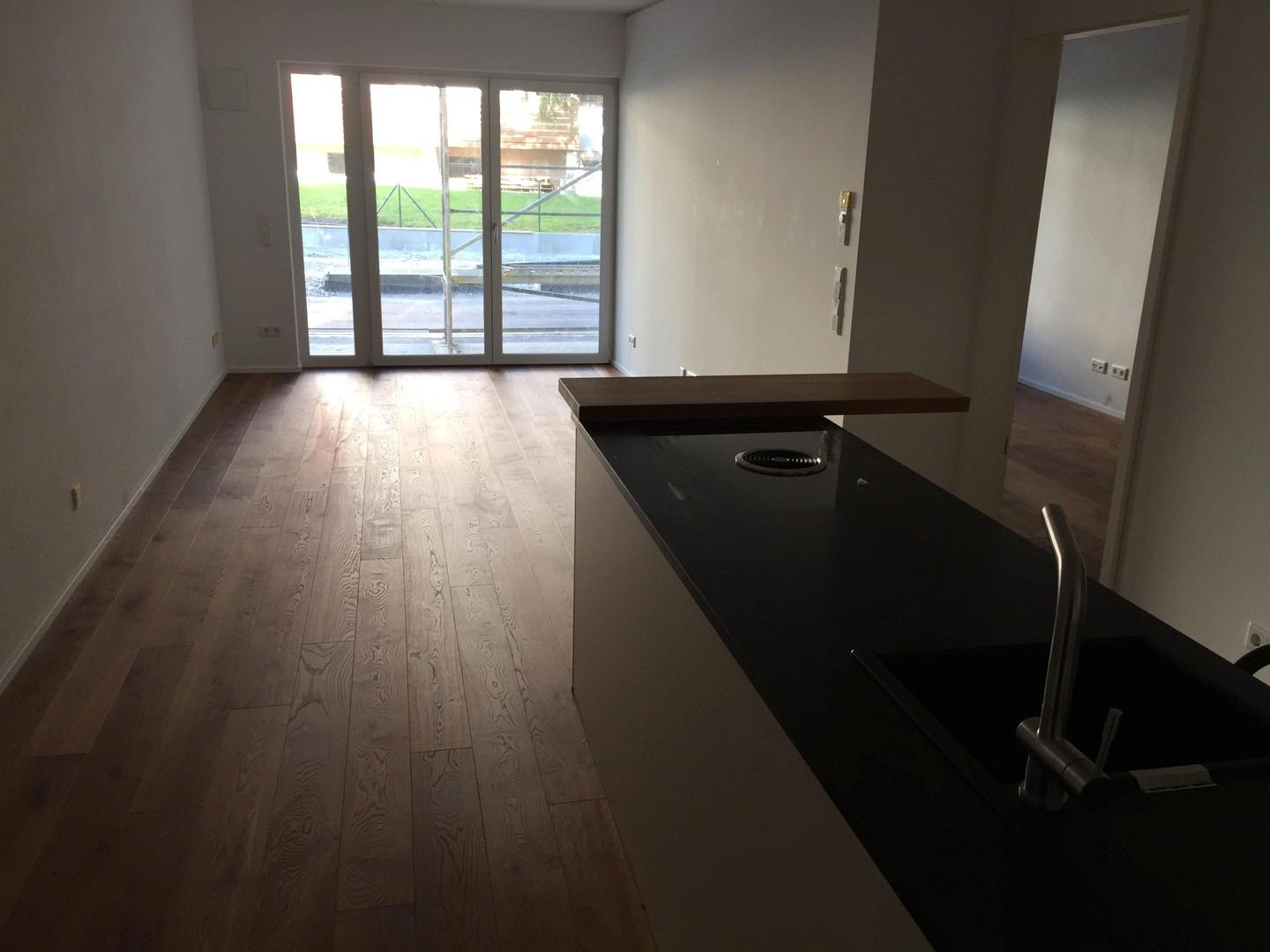 Bauphase: Küche / Wohnzimmer