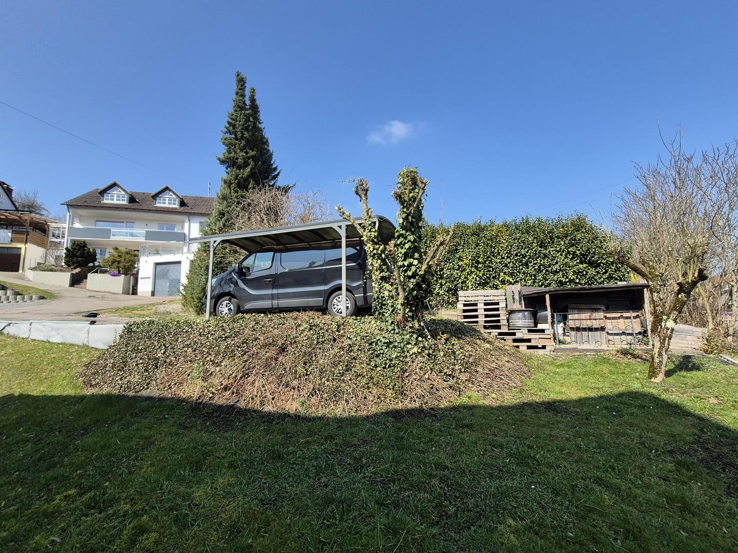 Carport u. Wohnbau Fläche