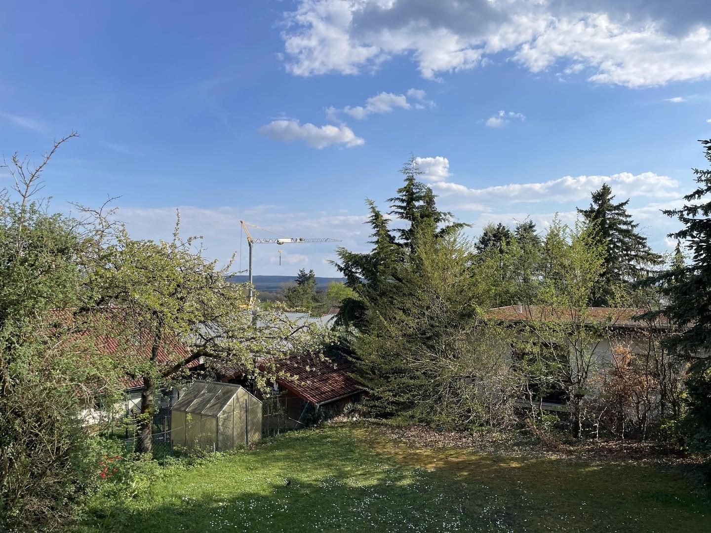 Blick vom Balkon