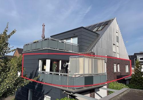 Balkon, Ansicht von hinten