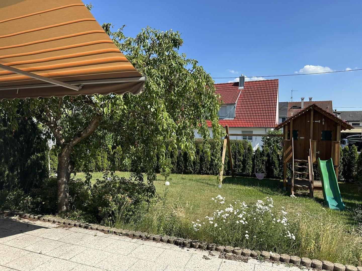 Terrasse Blick auf Garten