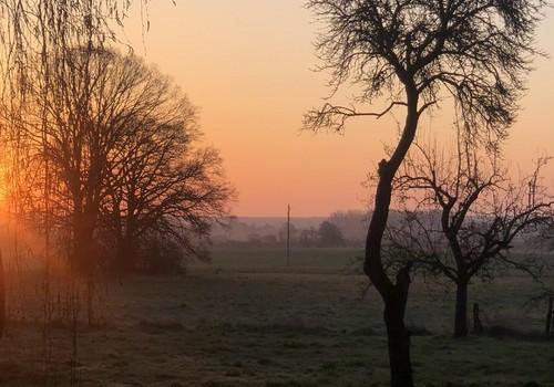 Blick übers Land im Spätherbst